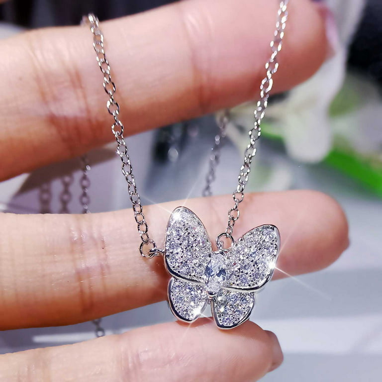 New Shiny Zircon Crystal Inlay Chokers Necklace Luxury Clavicle