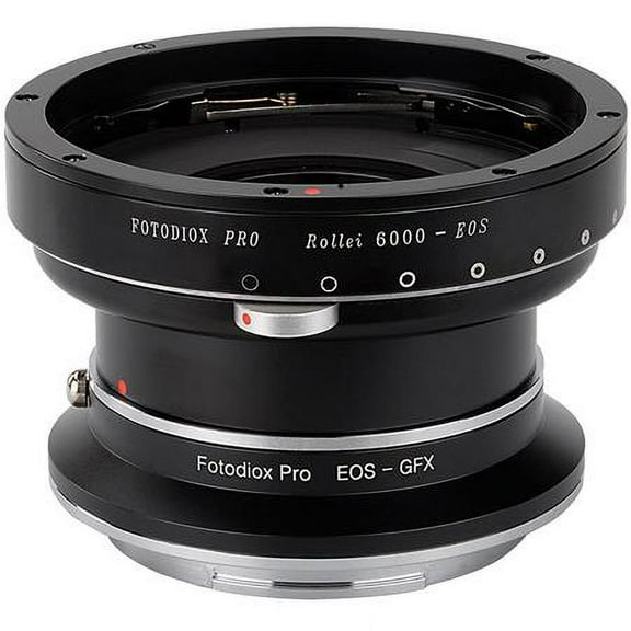 Fotodiox R6k-EOS-GFX-Pro Pro Lens Mount Double Adapter for Rollei 6000 Series & Canon EOS D & SLR Lenses to Fujifilm Fuji G-Mount GFX