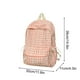 thumbnail image 3 of Mochila Literaria a Cuadros para Estudiantes de Secundaria | Bolso de Verano para Mujer, Ideal para El Campus | Material de Nailon Ligero | Compartimento Principal Interno y Bolsillos Laterales | Cos, 3 of 7