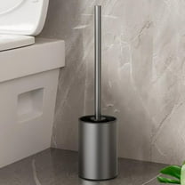 Ywuzuh Toilet Brush Apartment Cleaning Essentials Long Handle Toilet Brushes for Bathroom-space Saving Covered Brush, Durable, Deep Cleaning