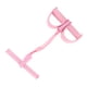 thumbnail image 4 of M Buder Cuerda de Tensión Elástica de 4 Tubos para Entrenamiento de Abdominales, Banda de Resistencia de Pedal para Estiramientos de Yoga y Ejercicio Físico, Color Rosa (28 cm / 11 inches), 4 of 9