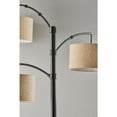 thumbnail image 5 of Adesso Cabo Arc Lamp, Dark Bronze, Light Brown Textured Fabric Shade, 5 of 7