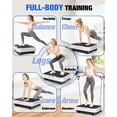 thumbnail image 5 of Evitormill Vibration Plate Exercise Machine Whole Body Workout Vibration Fitness Platform with LCD Display, White, 5 of 9
