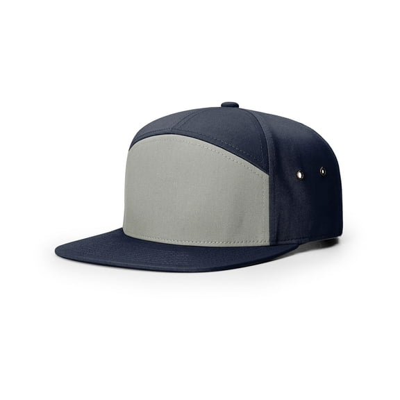 Richardson 257 7 Panel Twill Strapback Caps - Pigeon Navy