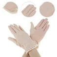thumbnail image 2 of Unique Bargains 1 Pair Sunblock Mittens Sun Block Driving Gloves for Women Pink, 2 of 5
