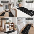 thumbnail image 5 of Black White Halloween Bat Moon Spider Pattern Kitchen Rugs Sets Of 3,Kitchen Runner Rugs Non Skid Washable,Decorative Kitchen Floor Mats for Kitchen,Sink,Laundry,17"x30"+ 17"x47" + 17"x59", 5 of 6