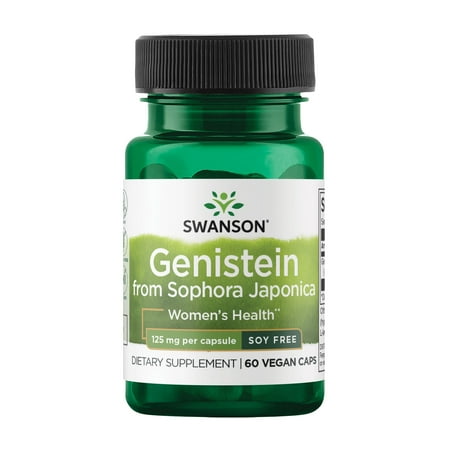 Swanson Genistein from Sophora Japonica 125 mg60 Veggie Capsules