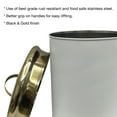 thumbnail image 4 of nu steel Set Of 4 Food storage Container Kitchen Hammered Canister with white finish with Gold color lid 1, 1.5, 2, & 4 Quart, 4 of 4