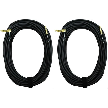Audio 2000s E26150P2 1/4 Inch TRS Right Angle 50 Feet Cable