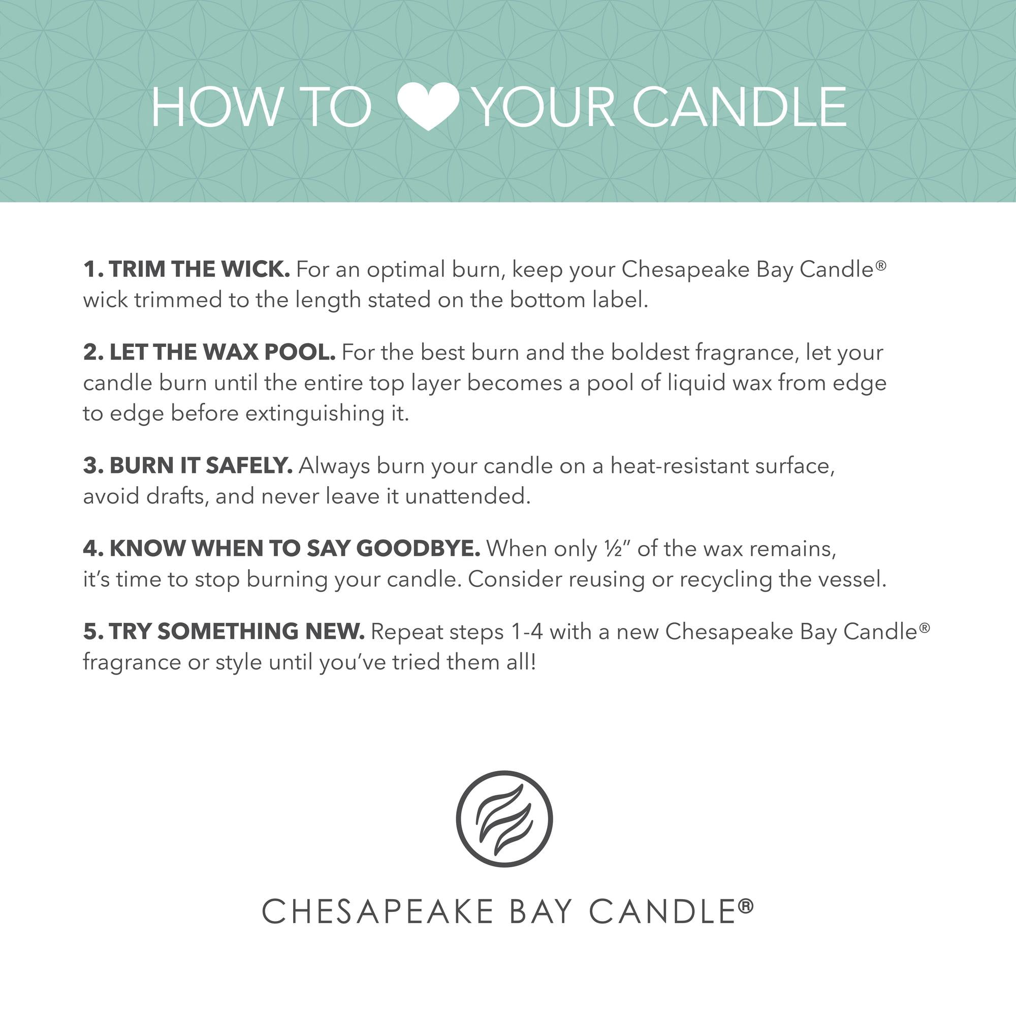 Chesapeake Bay Candle Minimalist Collection Lavender Mint Leaf - 12.7oz Large Ribbed Glass Jar Candle