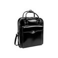 thumbnail image 3 of McKlein USA 97035 15 in. W Series Melrose Leather Vertical Wheeled Ladies Laptop Briefcase - Black, 3 of 5