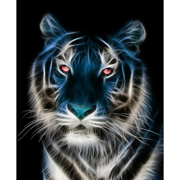 Diamond Painting (DE4654) 5D DIY Square Tiger Animal Punto de cruz (B941) 45x60cm Hugtrwg Para estrenar