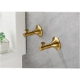 thumbnail image 2 of JERFIT 6-Piece Brushed Gold Towel Bar Set, Wall Mounted Brass Bathroom Hardware Suite for Towels & Robes, 2 of 10