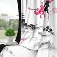 thumbnail image 3 of Japanese Cherry Blossom Blackout Window Curtains for Living Room,Thermal Insulated Curtains,52x84 Inch,Set of 2, 3 of 6