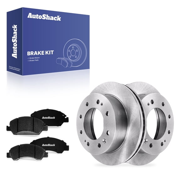 AutoShack Front Vented Brake Rotors   Premium Ceramic Pads 6-PC Brake Kit Replacement for 2017-2019 Chevrolet Suburban 13.99" (355.3 mm)