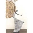 thumbnail image 2 of DecMode 12"W, 21"H Polystone Traditional People Sculpture, Gray, 2 of 8