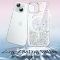 thumbnail image 3 of JETech Glitter Case for iPhone 15 6.1-Inch Compatible with MagSafe, Clear Cute Bling Sparkle for Women and Girls, Shiny Shockproof Magnetic Sparkly Phone Cover (Clear), 3 of 7
