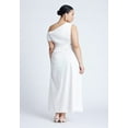 thumbnail image 3 of ELOQUII Women's Plus Size One Shoulder Maxi Dress, 3 of 4