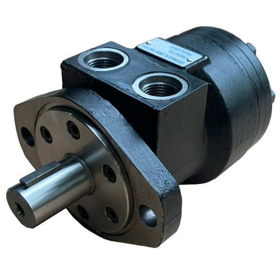 Hydraulic Low Speed High Torque Orbital Motor 50-500cc/rev 0-4100 in-lbs torque 0-760rpm 0-14.5gpm (50cc: Max: 787 in-lbs 760rpm 2030 psi 10.5 gpm)