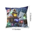 thumbnail image 3 of SLYNSHome Christmas Throw Pillow Cover with LED Lights,Light-up Winter Pillow Cases 18x18 inch Pillowcase Holiday Cushion Case for Couch Bed Sofa Decor, 3 of 7