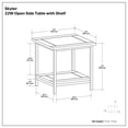 thumbnail image 2 of Simpli Home Skyler 22 inch Wide Solid Mango Wood Industrial End Table in Dark Cognac Brown, 2 of 3