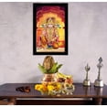 thumbnail image 3 of IBA Indianbeautifulart Panch Mukhi Hanuman Picture Frame Religious Poster Black Wall Frame Deity Photo Frame Wall Decor&nbsp;For Home/ Office/ Temple-6 x 8 Inches, 3 of 7