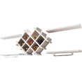 thumbnail image 3 of White Wall Mounted Wine Bottle Display Rack Storage Holder, 3 of 6