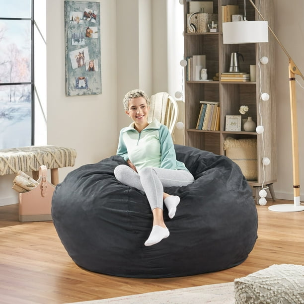 Extra Large Bean Bag Cover, Refillable, Fill Included No