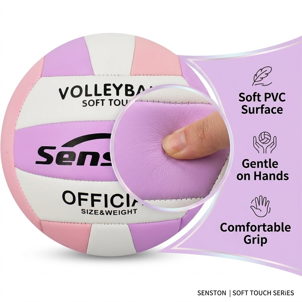 Senston Volleyball, Official Size 5, Soft-Touch photo 3