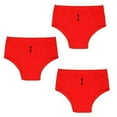 thumbnail image 3 of Kidsy Toddler Baby Boys Casual Soft Cotton Pull On Briefs 2 3 4 5 6 8 Years, Tiger/Monster/Crimson (Set of 3), 2, 3 of 5