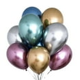 thumbnail image 2 of Eease 50pcs Purple Metallic Latex Party Balloons Graduation Fiesta Supplies, 2 of 5
