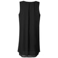 thumbnail image 7 of Women's Midi Dress 2 Piece Outfit Soild Sleeveless Loose Summer Dresses with Jacket Formal Casual Black L, 7 of 7