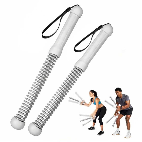 Weighted Ropeless Battle Ropes, Heavy Duty Workout Rope for Home Gym with Non-Slip Handles, Portable Arm Exerciser Rope for Strength Building, HIIT and Low-Impact Aerobic Training for Men & Women