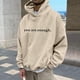 thumbnail image 3 of MHFRRA Sudadera con Capucha y Estampado de Moda para Hombre Beige, 3 of 4