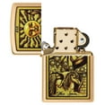 thumbnail image 4 of Zippo Tarot Card Brushed Brass Pocket Lighter, 4 of 6