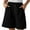 Black, variant on Bloomae Womens Baggy Wide Leg Shorts Loose Comfy Bermuda Shorts Summer Casual Elastic Waist Short Pants Loose Knee Length Shorts with Pockets Navy XXXL