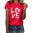 thumbnail image 1 of Hauts à Manches Courtes pour Femmes T-Shirt Unisexe Motif Imprimé Mode Décontractée Couleur Unie Hauts à Manches Courtes pour Femmes T-Shirts pour Femmes Mode, 1 of 7