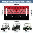 thumbnail image 3 of Snug Fit Golf Cart Seat Cover 51" x 31", Secure Microfiber Towel Blanket for EZGO, Club Car, Yamaha Bench Seats, 3 of 8