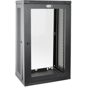 Tripp Lite by Eaton SmartRack 21U Low-Profile Switch-Depth Wall-Mount Half-Height Rack Enclosure, Clear Acrylic Window