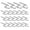 Sliver, variant on 100x High Capacity Metal Curtain Hooks Strong Rotating Hangers for Drapes Blinds