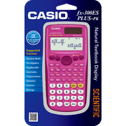 Casio FX-300ES PLUS Natural Textbook Display Scientific Calculator, Pink