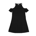 thumbnail image 1 of bar III Vestido recto plisado para mujer, negro, grande, 1 of 2