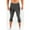 Gray, variant on Kalauyu Men's 3/4 Compression Pants Athletic Leggings Running Capri Tights Basketball Gym Base Layer