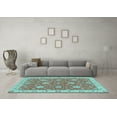 thumbnail image 3 of Ahgly Company Indoor Rectangle Oriental Light Blue Traditional Area Rugs, 5' x 8', 3 of 4