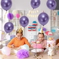 thumbnail image 6 of Unique Bargains 20 Pcs Durable Latex Party Balloons 10 In Helium Balloons Metallic Purple, 6 of 6