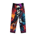 thumbnail image 2 of Vsdgher Rock Skull Singer Print Mens Pajama Pants Sleep & Lounge Pants, PJ Bottoms With elastic waistb and Pockets, 2 of 5