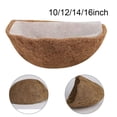 thumbnail image 4 of BCLONG Hang Basket 10"/12"/14"/16" Half Moon Coconut Fiber Plant Basket Liner Non-woven, 4 of 4