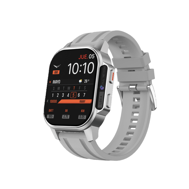 E EYAFA 4G Version Android System Smart Watch with 2.04 inch AMOLED Screen for Men and Women 2GB 16GB