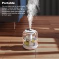 thumbnail image 4 of Aroma difusor portátil ajustable 260ml humidificador de aire bajo ruido dormitorio niebla maquillador de niebla niebla oficina coche blanco Kearding HA028364-01B, 4 of 7