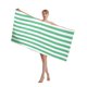 thumbnail image 5 of Toalla de playa a rayas Microfibra Tricot Poliéster | Grande 27x55 pulgadas | Toalla de ducha para piscina de baño de secado rápido y absorbente suave | Ligero Duradero | Rosa Azul Naranja Verde, 5 of 7